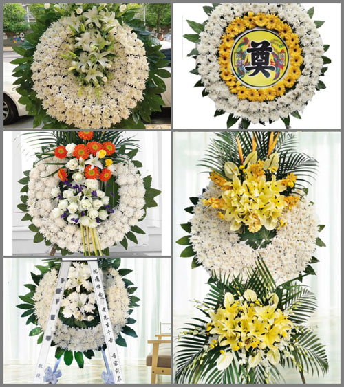山东青岛平度市蓼兰镇韩丘村花圈速递